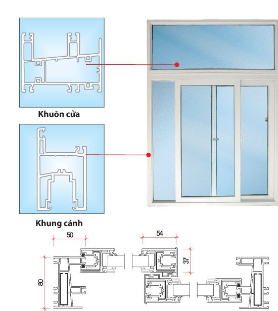 Cửa sổ mở hất ra ngoài 2<br />
